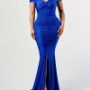 Valeria'S Boutique New Arrivals Elizabeth Short Sleeve Gown (Royal Blue)