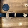 Valeria'S Boutique Mini Picaso Western Belt (Black)