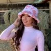 Valeria'S Boutique Cowprint Bucket Hat (Duvalin - Pink)