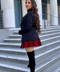 Valeria'S Boutique New Arrivals Classic Fitted Blazer (Black)