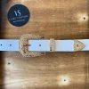 Valeria'S Boutique Mini Picaso Western Belt (White)