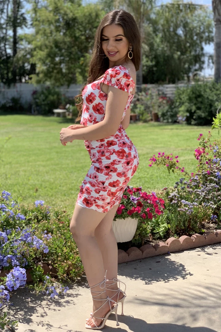 Valeria'S Boutique New Arrivals She's Bloomin' Corset Skirt Set (Red) 4 Valeria'S Boutique New Arrivals She's Bloomin' Corset Skirt Set (Red)