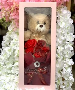 Valeria'S Boutique Teddy Bouquet Box