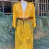 Valeria'S Boutique Kayla Mesh Kimono (Yellow) New Arrivals