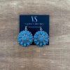 Valeria'S Boutique Pretty Turquoise Concho Earrings 2 Valeria'S Boutique Pretty Turquoise Concho Earrings