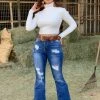 Valeria'S Boutique Muchacha Chula High Flare Jeans - Short Length 30" Inseam (Petite) New Arrivals