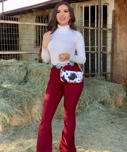 Valeria'S Boutique Cowprint Handbag