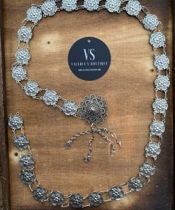 Valeria'S Boutique New Arrivals FC4 Flower Filigree Chain Belt