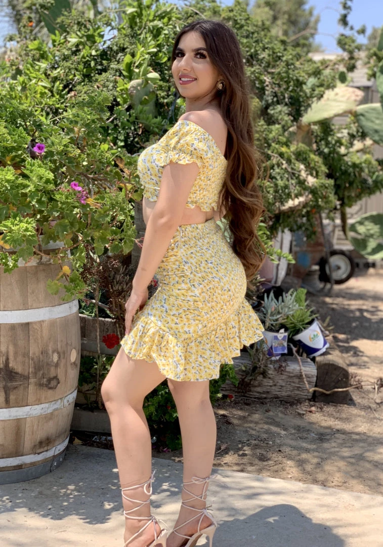 Valeria'S Boutique New Arrivals Emily Skirt Set (Yellow) 5 Valeria'S Boutique New Arrivals Emily Skirt Set (Yellow)