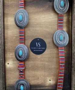 Valeria'S Boutique New Arrivals Concho Western Belt (Serape)