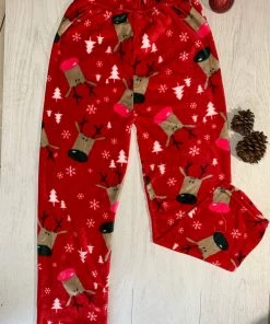Valeria'S Boutique Christmas Pajama Pants (Rudolf) New Arrivals