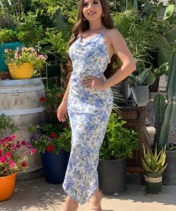 Valeria'S Boutique New Arrivals Emmi Side Slit Maxi Dress