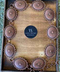 Valeria'S Boutique Classic Concho Chain Belt (Bronze) New Arrivals