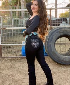 Valeria'S Boutique New Arrivals Sonia Corset Satin Top (Black)