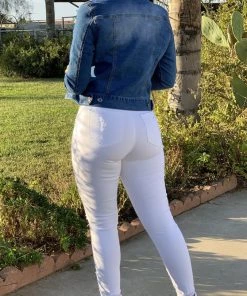 Valeria'S Boutique Tori Mid Rise Cropped Jeans