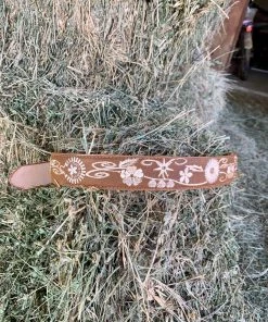 Valeria'S Boutique Arracada Jerezana Embroidered Western Belts (Honey) New Arrivals