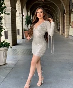 Valeria'S Boutique New Arrivals Birthday Suit Mini Dress (White)