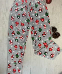 Valeria'S Boutique New Arrivals Christmas Pajama Pants (Penguin)