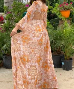 Valeria'S Boutique Paisley Print Maxi Dress Summer / Beach