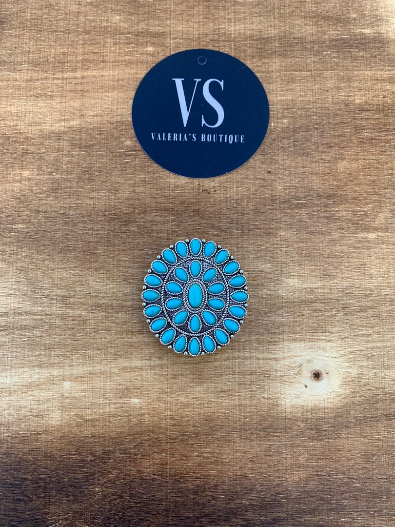 Valeria'S Boutique THE Concho Charm (Turquoise) 3 Valeria'S Boutique THE Concho Charm (Turquoise)