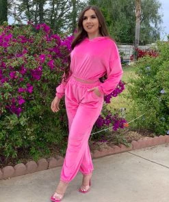 Valeria'S Boutique Vanessa Pant Set (Pink) New Arrivals