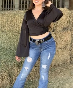 Valeria'S Boutique Rocio High Rise Flare Jeans (Light) (Eco-Friendly) New Arrivals