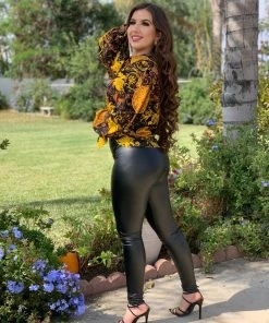 Valeria'S Boutique Unstoppable Printed Blouse