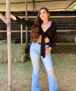 Valeria'S Boutique New Arrivals Rosalia High Rise Flare Jeans (Extra Light) - Short Length 32" Inseam