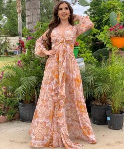 Valeria'S Boutique Paisley Print Maxi Dress Summer / Beach