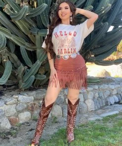 Valeria'S Boutique "Hello Darlin" T-Shirt COLORES Collection