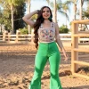Valeria'S Boutique El Nopal High Rise Bell Bottom Jeans