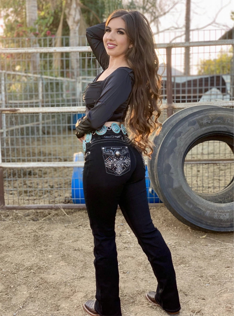 Valeria'S Boutique New Arrivals Niña Encantadora Mid Rise Bling Bootcut Jeans 4 Valeria'S Boutique New Arrivals Niña Encantadora Mid Rise Bling Bootcut Jeans