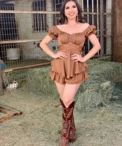 Valeria'S Boutique Jill Romper Rodeo Collection