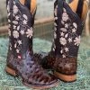 Valeria'S Boutique New Arrivals Ostrich Embroidered Western Boots