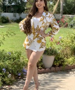 Valeria'S Boutique New Arrivals Chained Up Blazer