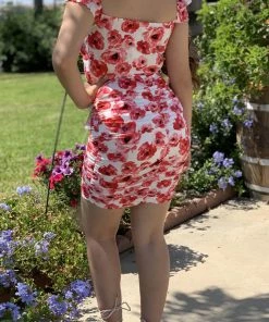 Valeria'S Boutique New Arrivals She's Bloomin' Corset Skirt Set (Red) 9 Valeria'S Boutique New Arrivals She's Bloomin' Corset Skirt Set (Red)