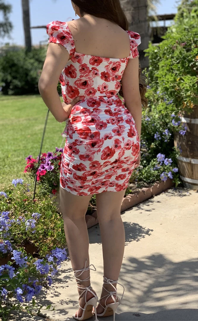 Valeria'S Boutique New Arrivals She's Bloomin' Corset Skirt Set (Red) 6 Valeria'S Boutique New Arrivals She's Bloomin' Corset Skirt Set (Red)