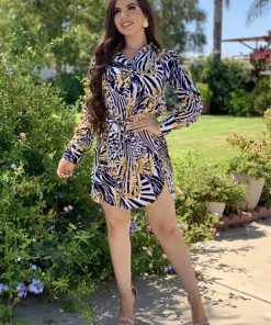 Valeria'S Boutique Vitalia Shirt Dress