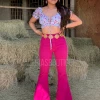 Valeria'S Boutique COLORES Collection Pitaya High Rise Bell Bottom Jeans