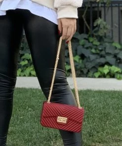 Valeria'S Boutique Stacey Handbag (Red)