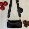 Valeria'S Boutique New Arrivals Crossbody Bag With Coin Purse (Black)