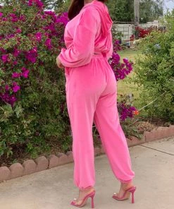 Valeria'S Boutique Vanessa Pant Set (Pink) New Arrivals