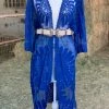 Valeria'S Boutique Kayla Mesh Kimono (Royal Blue)