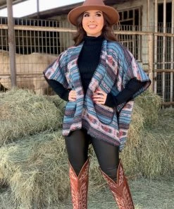 Valeria'S Boutique Aztec Poncho New Arrivals