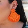 Valeria'S Boutique Color & Cultura Earrings (Orange)