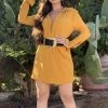 Valeria'S Boutique Cindy Mini Dress (Mustard)