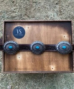 Valeria'S Boutique Ranchera Chida Concho Cincelado Belt (Round Buckles) Rodeo Collection
