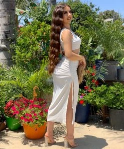 Valeria'S Boutique Clara Cutout Midi Dress