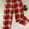 Valeria'S Boutique New Arrivals Christmas Pajama Pants (Plaid)