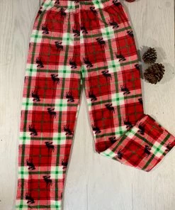 Valeria'S Boutique New Arrivals Christmas Pajama Pants (Plaid)